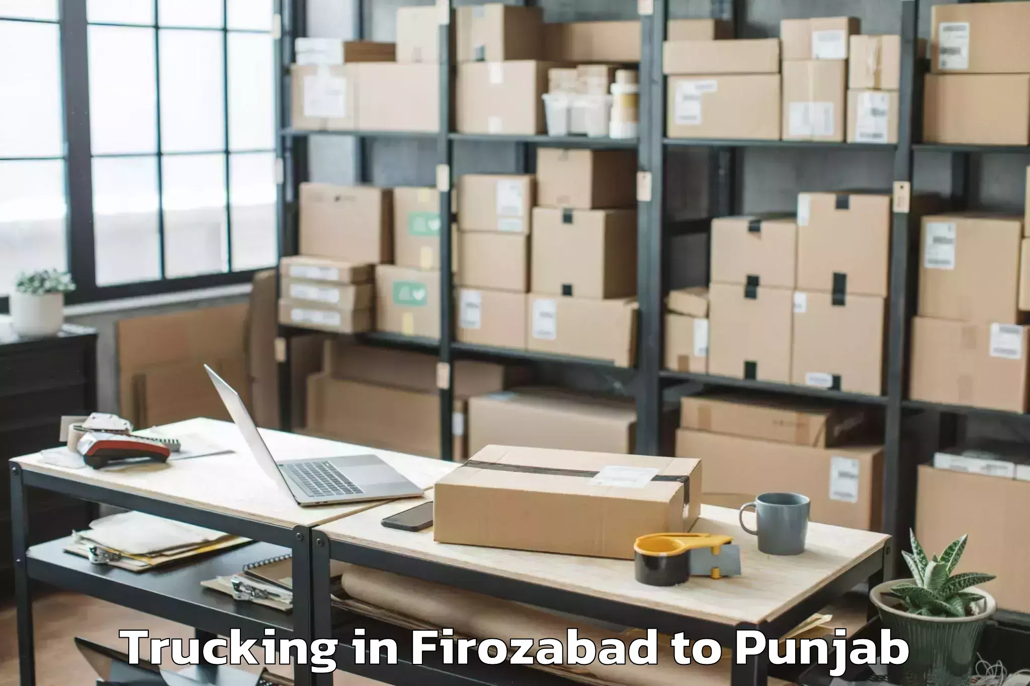 Book Firozabad to Sunam Trucking Online